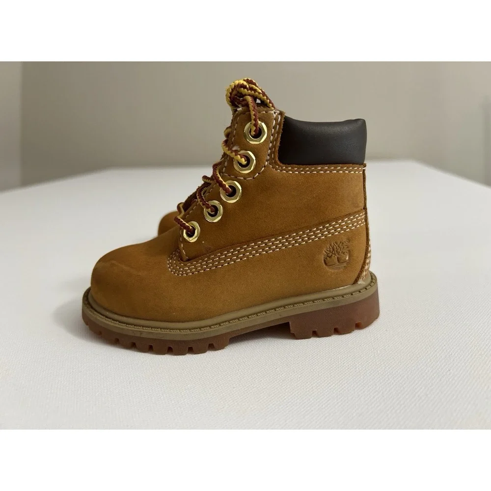 Timberland Toddler 6-Inch Premium Waterproof‎ Boots Wheat Brown Size 5